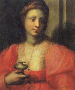 PULIGO, Domenico, Portrait of a Woman Dressed as Mary Magdalen